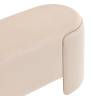 Банкетка Taks велюр молочный