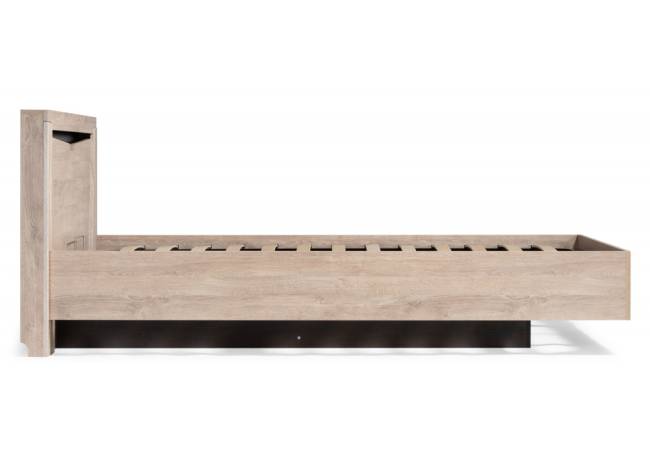 Кровать Магантия 140х200 сПМ парящая дуб баррик