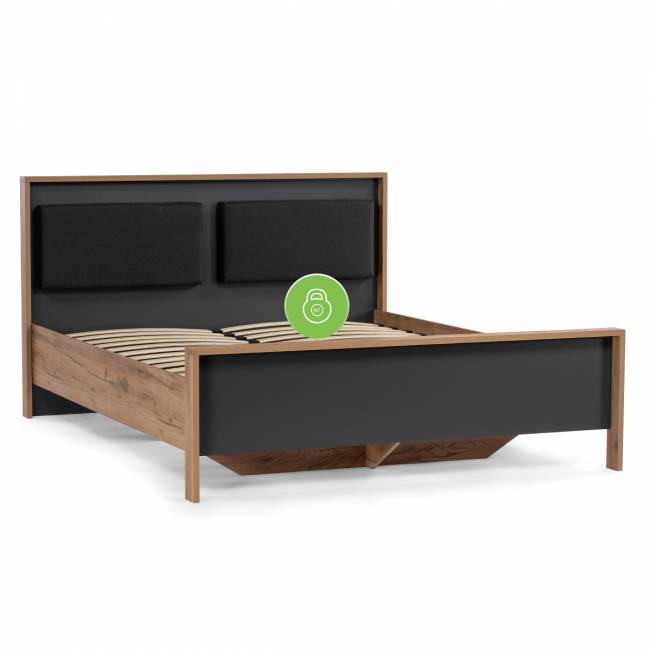 Кровать Тхан 180х200 дуб крафт золотой / антрацит