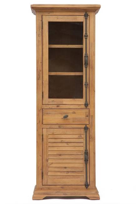 Витрина Secret de Maison Авиньон/Avignon (мод. PRO-L03) массив акации, 195х70х45см, натуральный антик Натуральный (Brushed Ash color) дерево акация