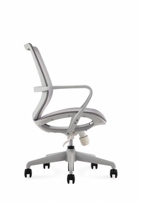 Кресло офисное / Гэлакси gray LB / серый пластик / серая сетка