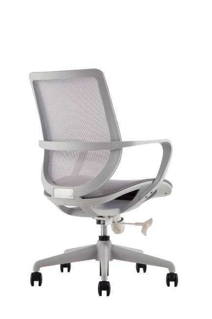 Кресло офисное / Гэлакси gray LB / серый пластик / серая сетка