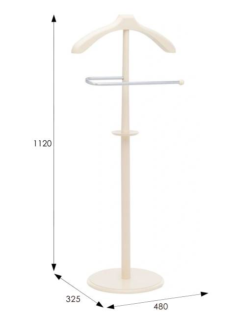 Вешалка костюмная В 25Н слоновая кость