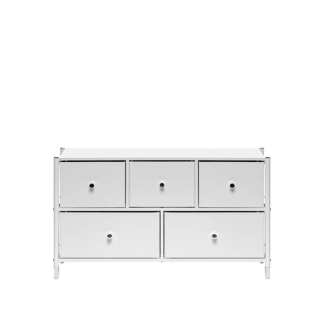Комод Leset Хайди широкий 5 ящиков Белый Белый