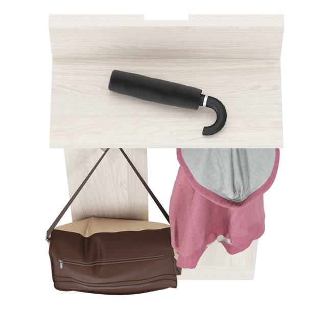 Вешалка Ника 15.08 цвет ясень анкор светлый Вешалка Ника 15.08 цвет ясень анкор светлый