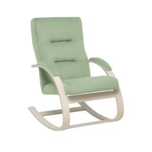 Кресло-качалка Leset Милано Слоновая кость V14 бирюзовый