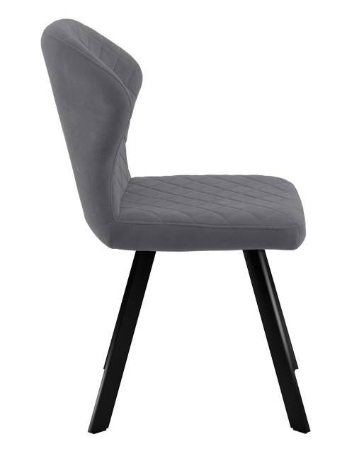 Стул DikLine 339 поворотный B28 ANTRACITE, ножки черные