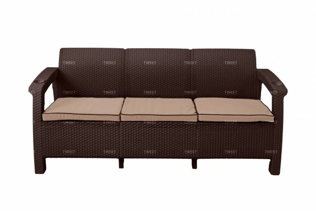 Мебель Tweet Диван 3-х местный, венге