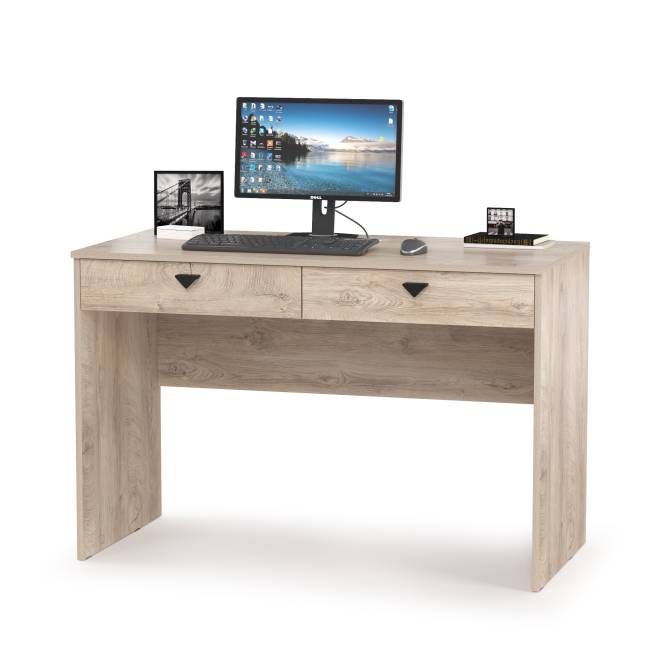 Два рабочих места Бостон с полками и пеналами цвет дуб эндгрейн элегантный/фасады МДФ милк рикамо софт