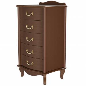 Комод Джульетта узкий 5 ящ., орех Л Комод Джульетта узкий 5 ящ., орех Л