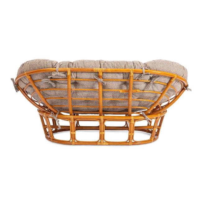 Диван Мамасан/Mamasan (23/02 W) /с подушкой/ 169х102х80см, коньячный, матрац 182х119см, рогожка, меланж Cognac (коньяк)