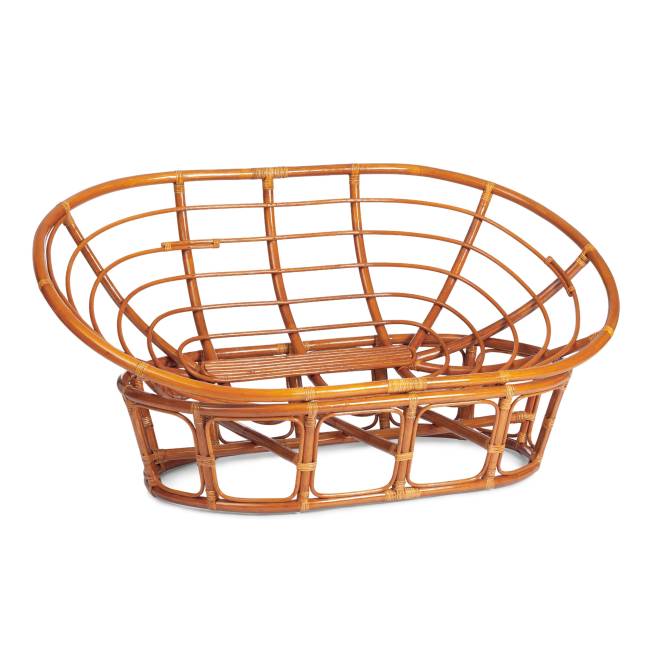 Диван Мамасан/Mamasan (23/02 W) /с подушкой/ 169х102х80см, коньячный, матрац 182х119см, рогожка, меланж Cognac (коньяк)