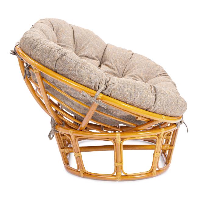 Диван Мамасан/Mamasan (23/02 W) /с подушкой/ 169х102х80см, пекан орех, матрац 182х119см, рогожка, меланж Pecan (орех)