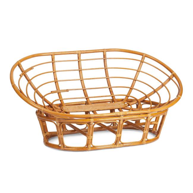 Диван Мамасан/Mamasan (23/02 W) /с подушкой/ 169х102х80см, пекан орех, матрац 182х119см, рогожка, меланж Pecan (орех)