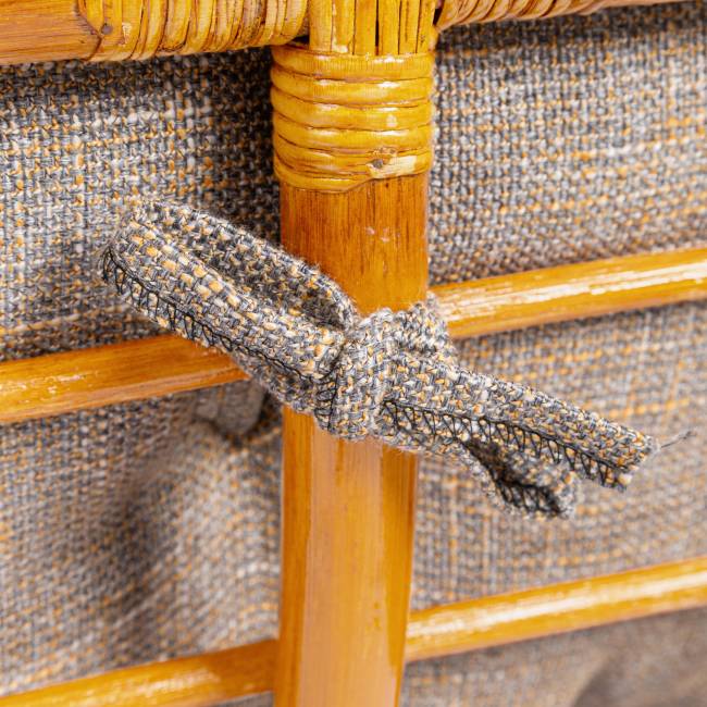 Диван Мамасан/Mamasan (23/02 W) /с подушкой/ 169х102х80см, пекан орех, матрац 182х119см, рогожка, меланж Pecan (орех)