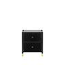 Комод Leset Хайди 2 ящика Чёрный Чёрный