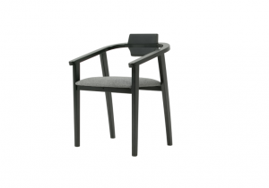 Стул-кресло Челси ПМ чёрный/графит