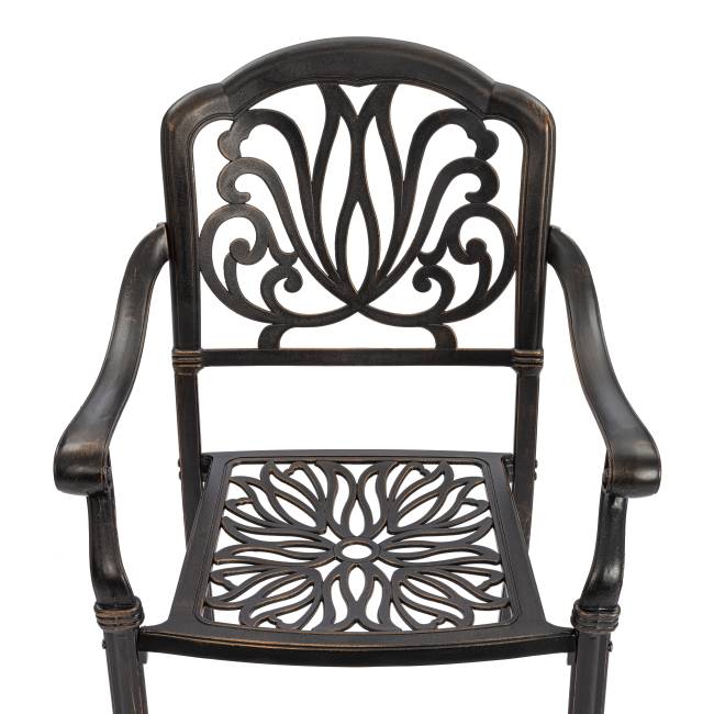 Комплект Secret de Maison Квартет/Quartet (стол+4 стула) алюминиевый сплав, бронзовый бронза/bronze алюминиевый сплав