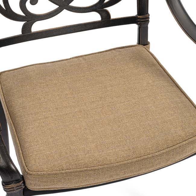 Комплект Secret de Maison Квартет/Quartet (стол+4 стула) алюминиевый сплав, бронзовый бронза/bronze алюминиевый сплав