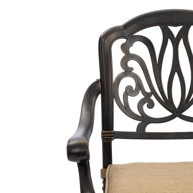 Комплект Secret de Maison Квартет/Quartet (стол+4 стула) алюминиевый сплав, бронзовый бронза/bronze алюминиевый сплав