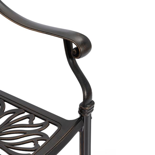 Комплект Secret de Maison Квартет/Quartet (стол+4 стула) алюминиевый сплав, бронзовый бронза/bronze алюминиевый сплав