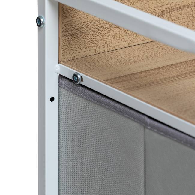 Комод Leset Ноа 9 ящиков Белый Светло-серый Комод Leset Ноа 9 ящиков Белый Светло-серый