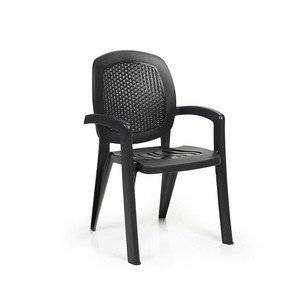 Кресло Creta вставка Wicker, цвет антрацит