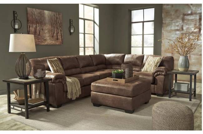 Диван Bladen 12003 угловой модульный (1200055+1200067), 230х23090х94 см, коричневый