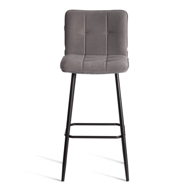 Барный стул Bari/Бари велюр, серый, 29, 45х56х110 см серый велюр Барный стул Bari/Бари велюр, серый, 29, 45х56х110 см серый велюр