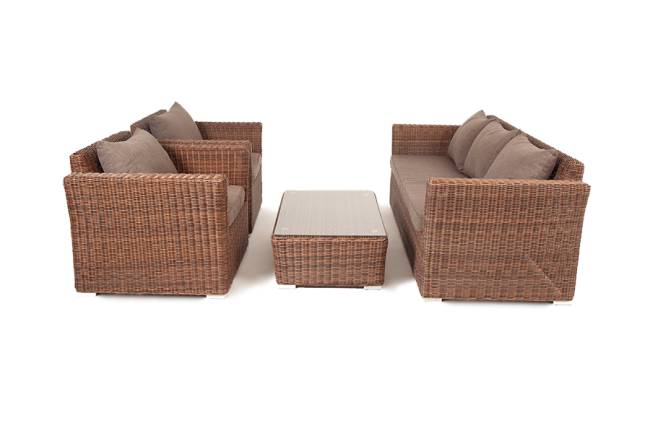 "Капучино" лаунж-зона из искусственного ротанга, цвет коричневый "Капучино" лаунж-зона из искусственного ротанга, цвет коричневый