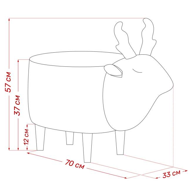 Пуф Leset Maral COMBI Milos 16, компаньон Milos 02 Бук