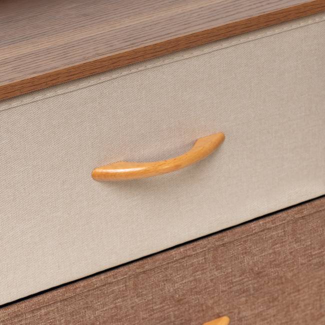 Комод Leset Локи 8 ящ. с полкой Коричневый Бежевый, светло-коричневый, темно-коричневый