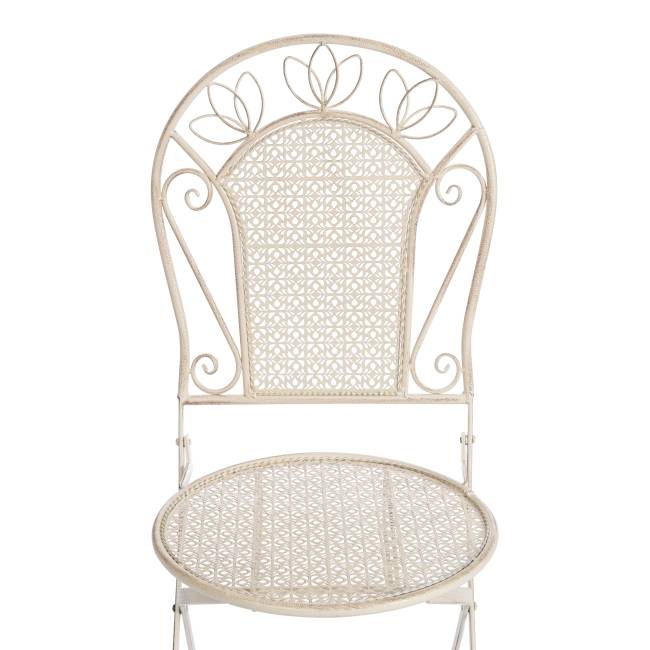 Комплект (стол + 2 стула) Secret de Maison Амальфи/Amalfi металл, античный белый античный белый металл