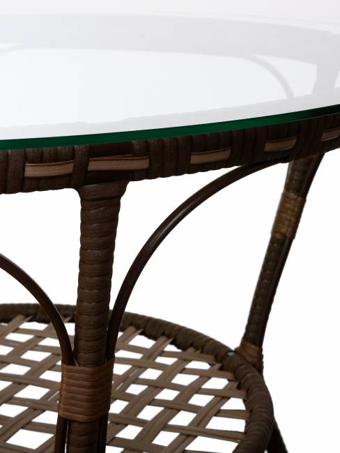 Стол Java (Ява) из искусственного ротанга, орех Стол Java (Ява) из искусственного ротанга, орех