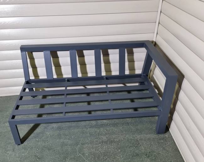 Диван двухместный из алюминия Graphite R