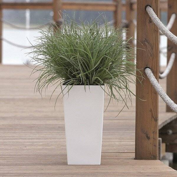 Кашпо для цветов "Prosperplast Urbi Square", белый, 49+21л