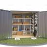 Хозблок SKOGGY секционный с плоской крышей 2 х 2 м, цинковый