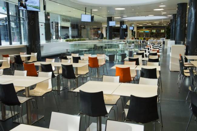 Стул пластиковый Zebra Bicolore 4 legs хром, белый, антрацит 550х520х830 мм