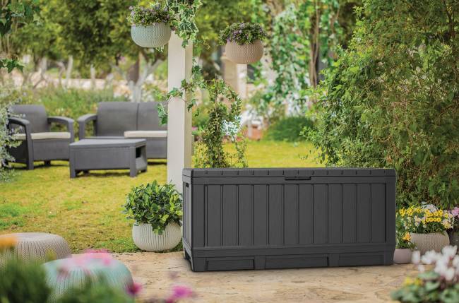 Сундук Кенвуд (KENTWOOD STORAGE BOX) 350л, графит