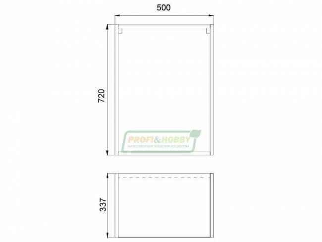 Шкаф (корпус) 500х340х720
