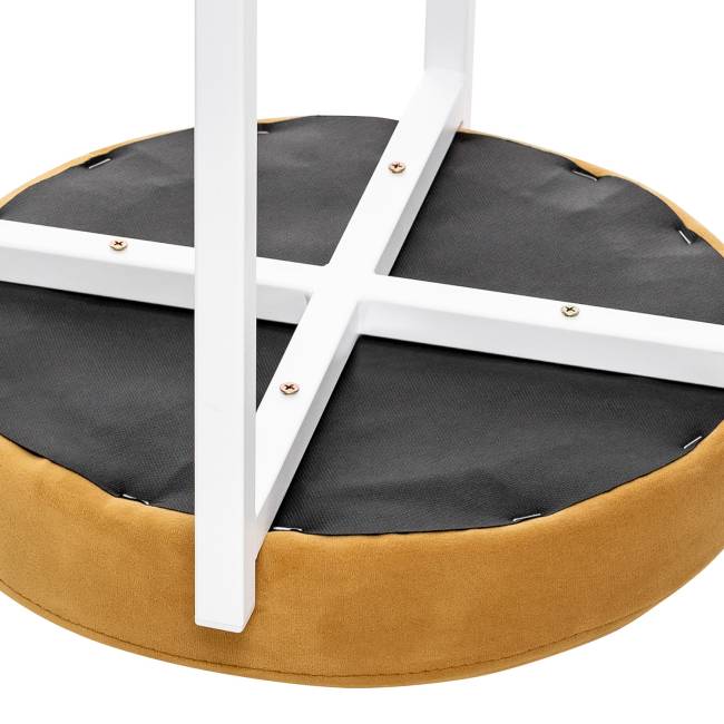 Табурет Leset Авис профиль Ultra Mustard Белый