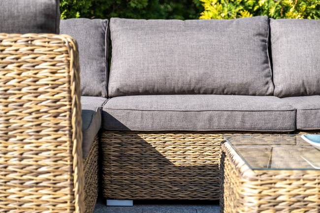 "Лунго" трансформирующийся диван из искусственного ротанга (гиацинт), цвет соломенный "Лунго" трансформирующийся диван из искусственного ротанга (гиацинт), цвет соломенный