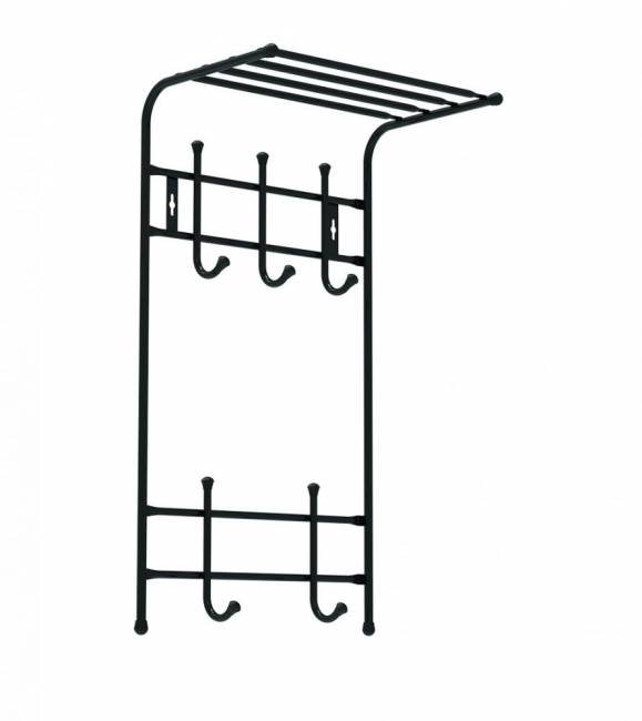 Вешалка настенная  5 крючков (черный)