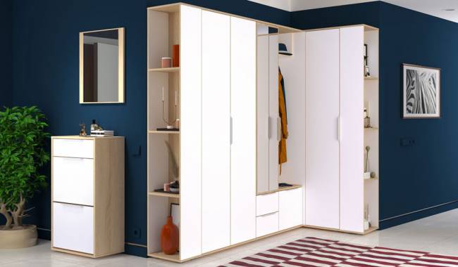 Шкаф угловой Куба Шкаф для одежды 13.137 цвет дуб сонома/белый премиум Шкаф угловой Куба Шкаф для одежды 13.137 цвет дуб сонома/белый премиум