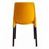 Стул GENIUS (mod 75) металл/пластик, 46x56x84cм, желтый/черные ножки (Комплект из 4 шт.) желтый металл/пластик