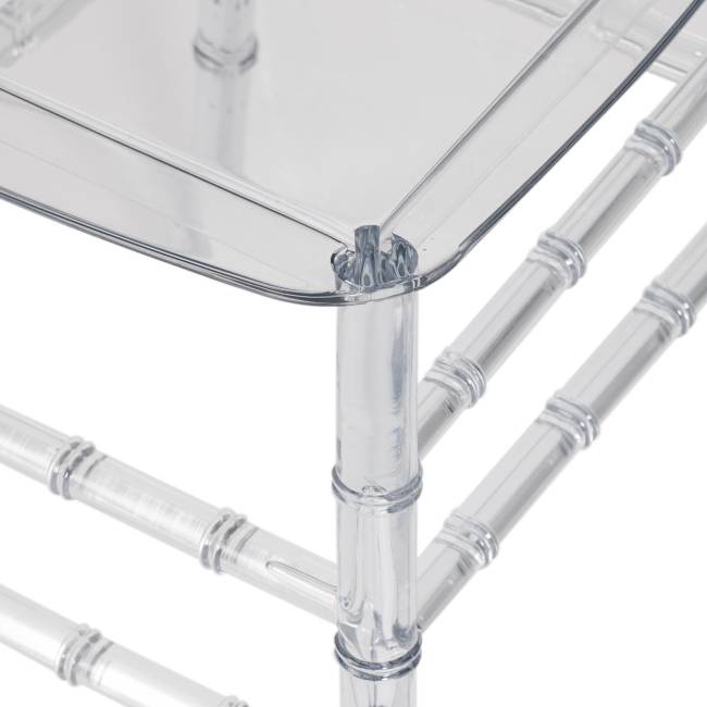 Стул CHAVARI (mod. 101) пластик, 40.5 х 49 х 88.5 см, Transparent (Прозрачный)  (Комплект из 2 шт.) прозрачный пластик