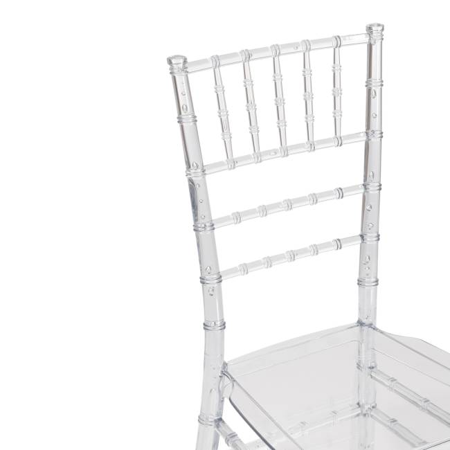 Стул CHAVARI (mod. 101) пластик, 40.5 х 49 х 88.5 см, Transparent (Прозрачный)  (Комплект из 2 шт.) прозрачный пластик