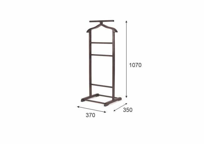 Вешалка костюмная В 6Н венге