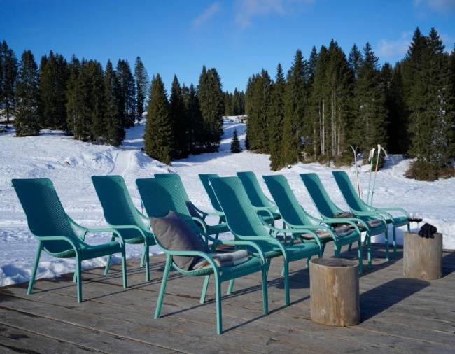 Лаунж-кресло пластиковое Net Lounge ментоловый 615х900х990 мм Лаунж-кресло пластиковое Net Lounge ментоловый 615х900х990 мм