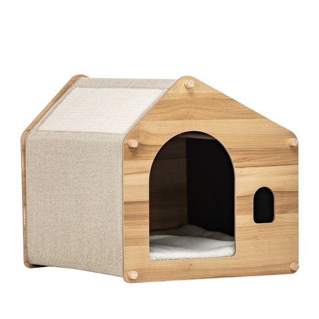 Домик для животных Leset Флёр Натуральное дерево Бежевый